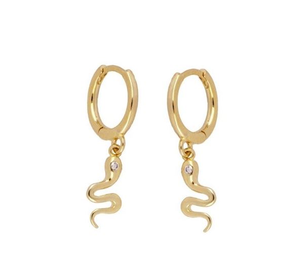 Imagen de Aros Sierpe Plata Dorada