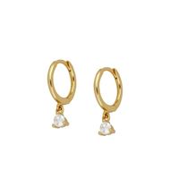 Imagen de Aros Dunia Plata Dorada