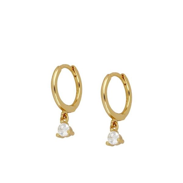 Imagen de Aros Dunia Plata Dorada