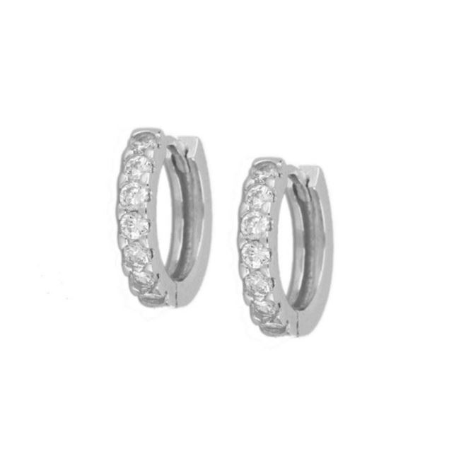 Imagen de Aros Big Acra Circonitas Plata