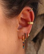 Imagen de Aros Vani Lila Plata Dorada