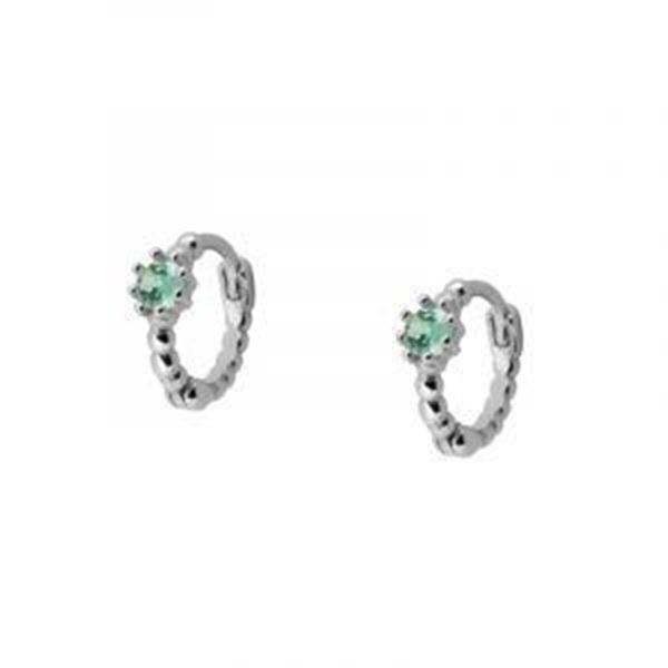 Imagen de Aros Vani Green Blue Plata