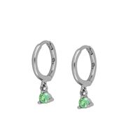 Imagen de Aros Dunia Green Plata