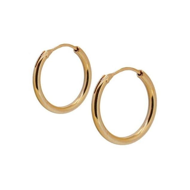 Imagen de Aros Lía 20mm Plata Dorada