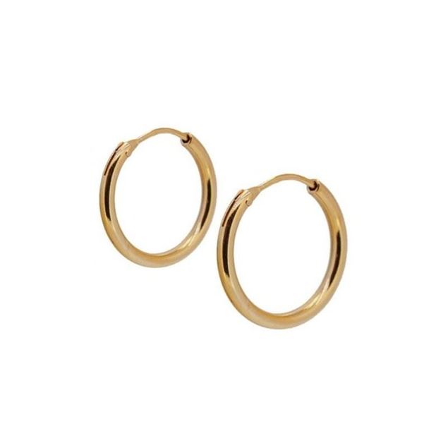 Imagen de Aros Lía 16mm Plata Dorada