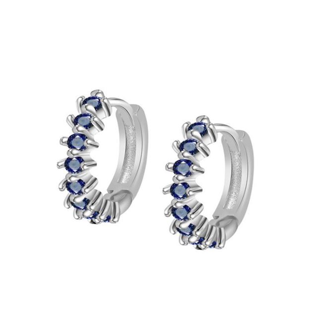 Imagen de Aros Grecia Blue Plata