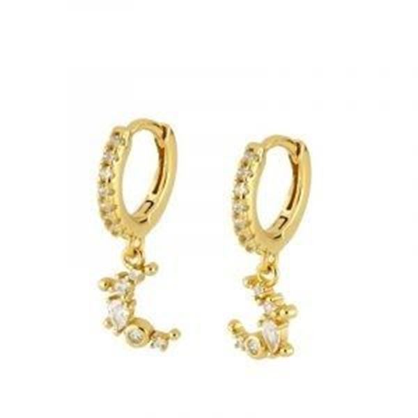 Imagen de Aros Elara Plata Dorada