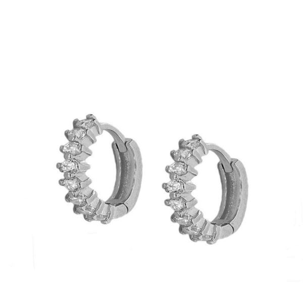 Imagen de Aros Grecia Circonita Plata