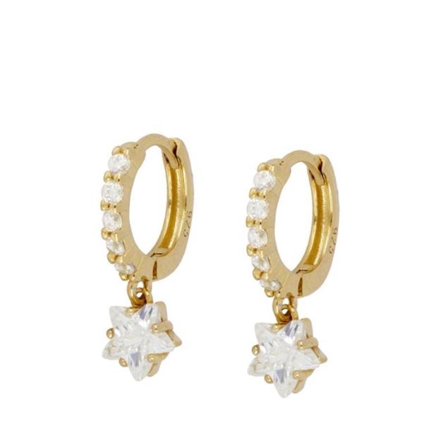 Imagen de Aros Melody Plata Dorada