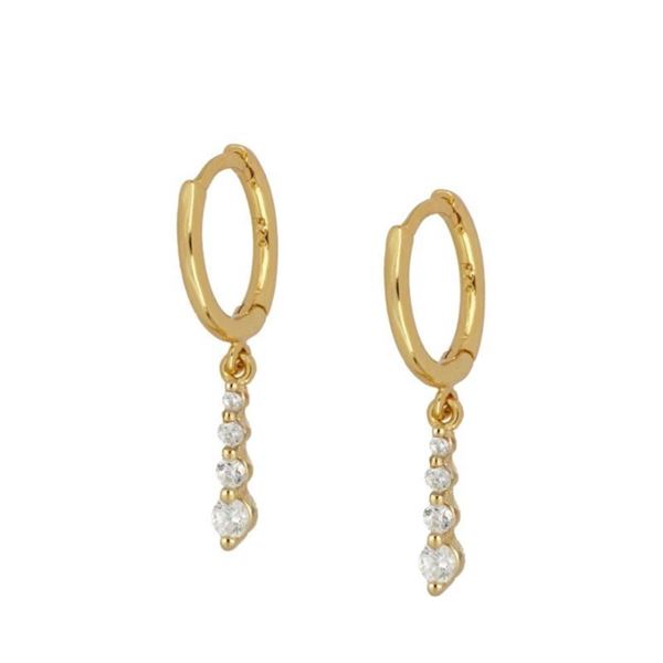 Imagen de Aros Jessa Plata Dorada