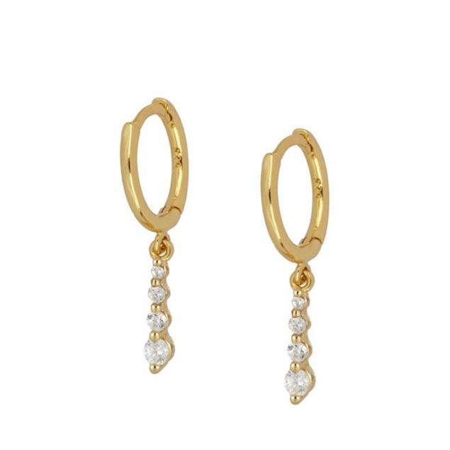 Imagen de Aros Jessa Plata Dorada