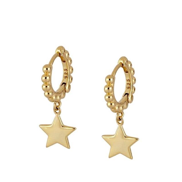 Imagen de Aros Hado Plata Dorada