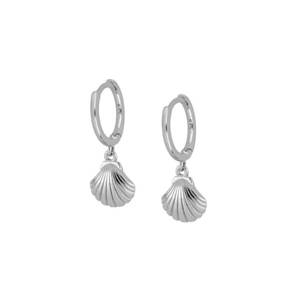 Imagen de Aros Concha Plata