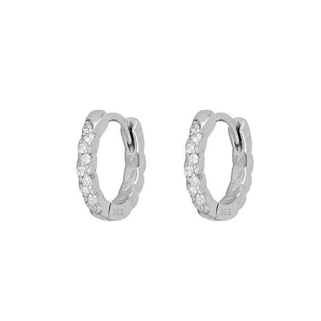 Imagen de Aros June Circonitas Plata