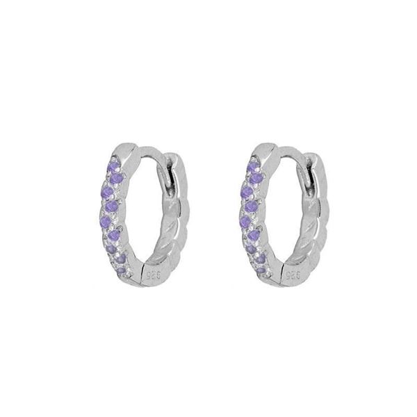 Imagen de Aros June Lila Plata