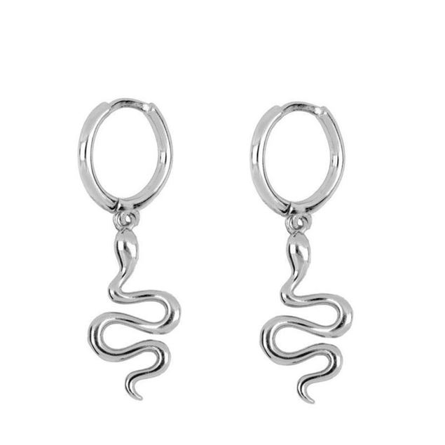 Imagen de Aros Snake Plata