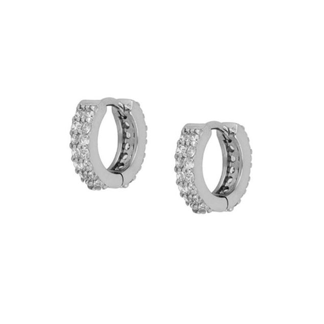 Imagen de Aros Esparta Circonitas Plata