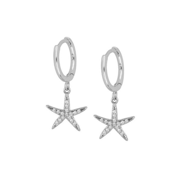 Imagen de Aros Sea Star Plata