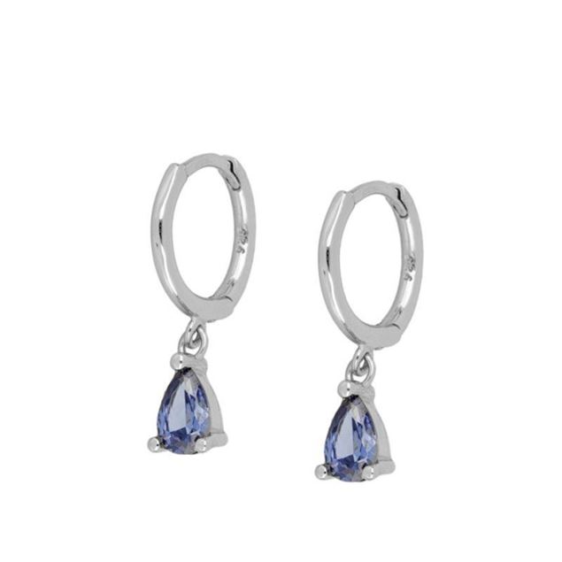 Imagen de Aros Venecia Blue Plata