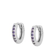 Imagen de Aros Acra Lila Plata