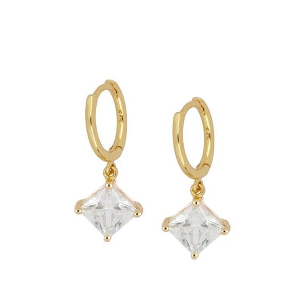 Imagen de Aros Milano Circonita Plata Dorada