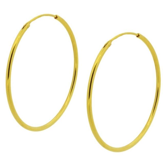 Imagen de Aros Lía 50 mm Plata Dorada