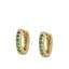 Imagen de Aros Acra Verde Plata Dorada