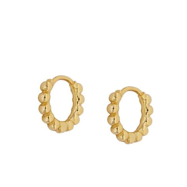 Imagen de Aros Pompeya Plata Dorada