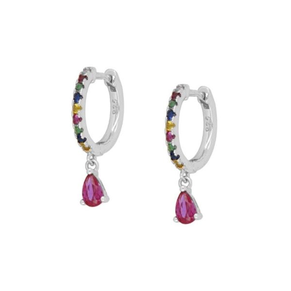 Imagen de Aros Berlín Multicolor Plata