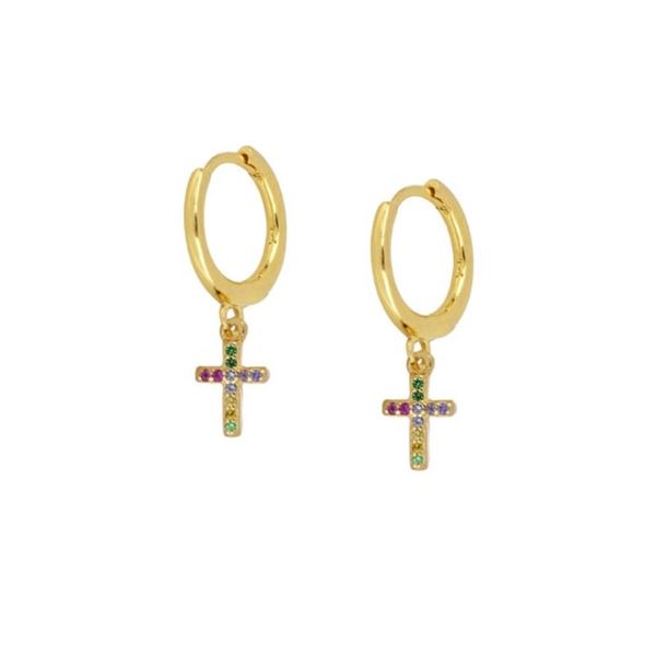 Imagen de Aros Dalma Plata Dorada