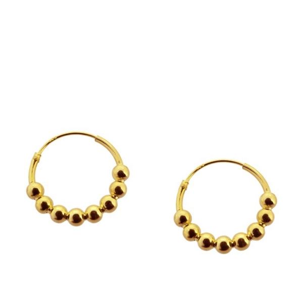 Imagen de Aros Andira Plata Dorada