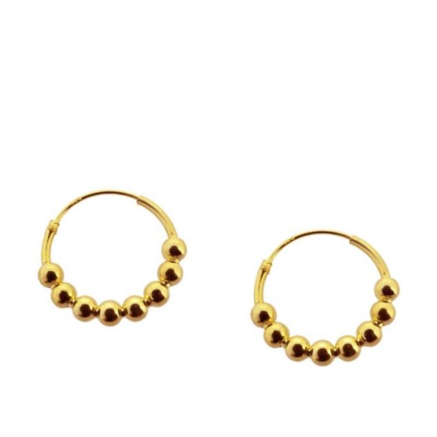 Imagen de Aros Andira Plata Dorada