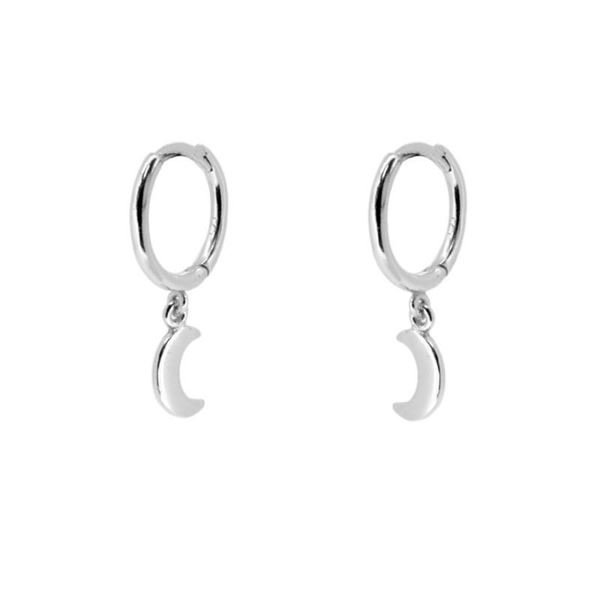 Imagen de Aros Lunita Plata