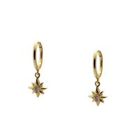 Imagen de Aros Malasia Plata Dorada