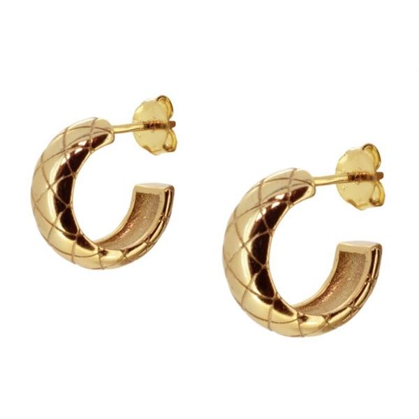 Imagen de Pendientes Cobra Plata Dorada