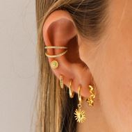 Imagen de Piercing Kin Plata Dorada