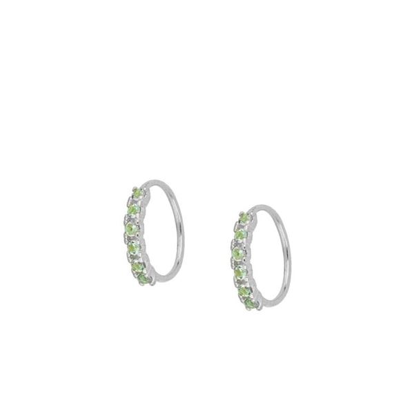 Imagen de Piercing Lenis Green Plata
