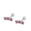 Imagen de Piercing Lilet Fucsia Plata