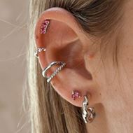 Imagen de Piercing Lilet Fucsia Plata