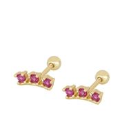 Imagen de Piercing Lilet Fucsia Plata Dorada