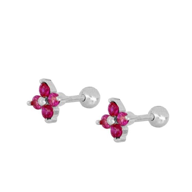 Imagen de Piercing Glam Fucsia Plata
