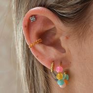 Imagen de Piercing Glam Aqua Plata Dorada