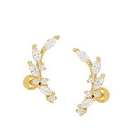 Imagen de Piercing Laurel Plata Dorada