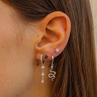 Imagen de Piercing Estrella Polar Black Plata