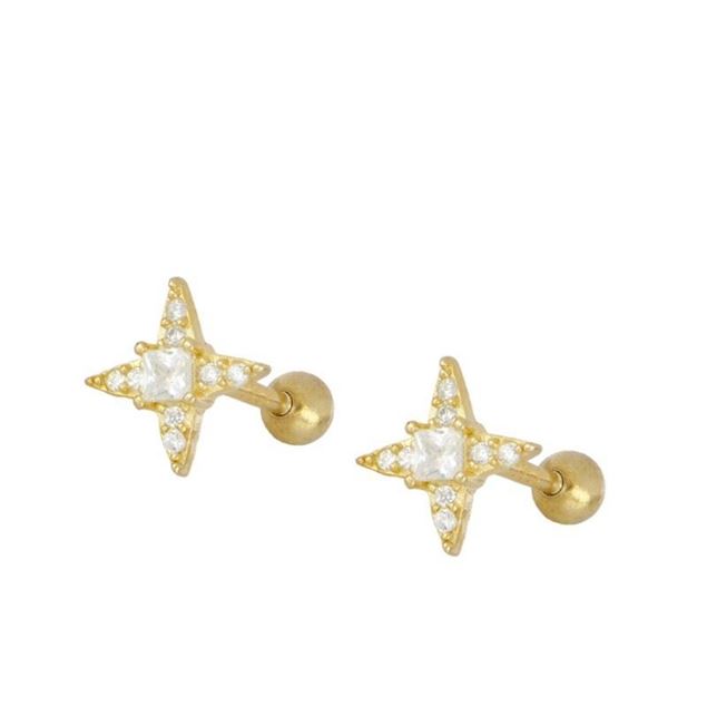 Imagen de Piercing Alya Plata Dorada