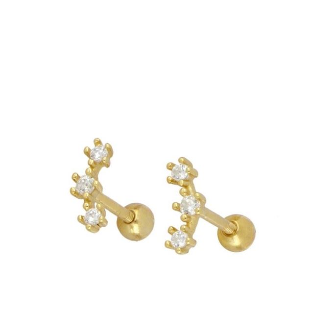 Imagen de Piercing Nala Plata Dorada