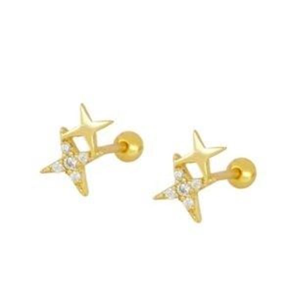 Imagen de Piercing Astra Plata Dorada