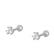 Imagen de Piercing Vela Circonita Plata