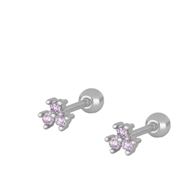 Imagen de Piercing Vela Lila Plata