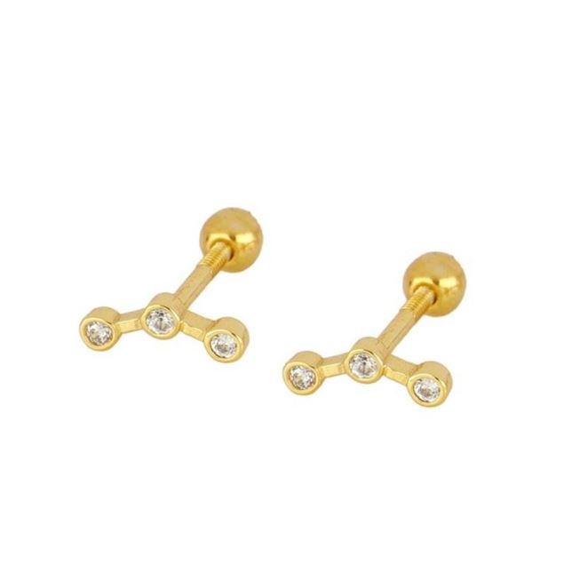 Imagen de Piercing Mila Plata Dorada